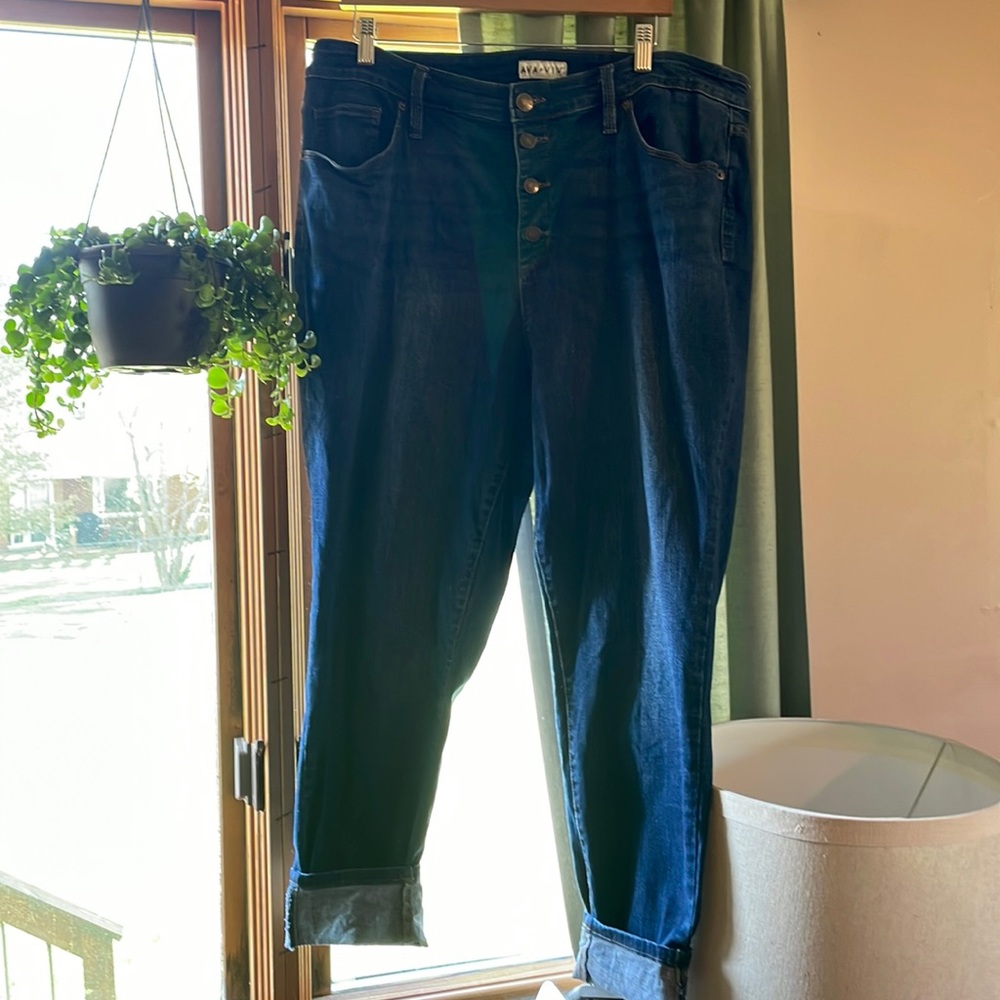 Ava Viv Button Up Jeans 18W